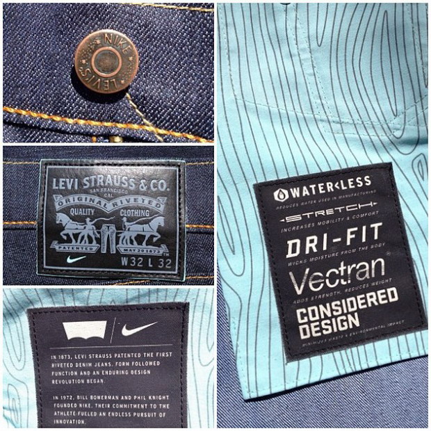 Nike SB × Levi's 511 联名牛仔裤 再一波细节图释出