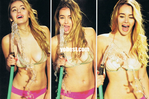 英超足球宝贝姬莉·哈泽尔Keeley Hazell 双球半裸登《FHM》杂志