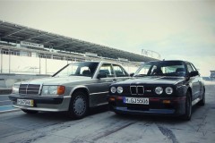 BMW E30 M3 vs. Mercedes-Benz 190E 2.3-16 比拼视频