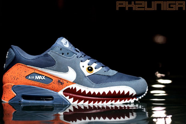 Nike Air Max 90 3D食人鱼鞋款 by Emilio Zuniga