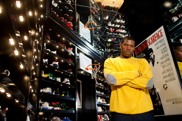 NBA球星 乔·约翰逊 私人鞋柜收藏 惊人公开