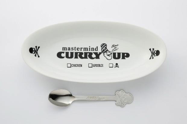 mastermind JAPAN × CURRY UP 2012 限定别注骷髅图案设计餐匙组
