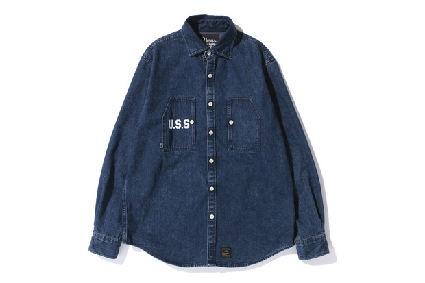 URSUS BAPE 2012秋冬 DENIM LS SHIRT 丹宁衬衣
