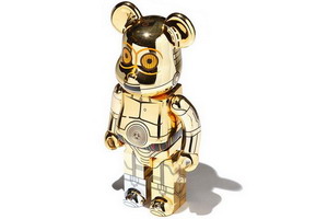 Stussy × Be@rbrick 400% STAR WARS C-3PO 联名公仔1000支限定贩售