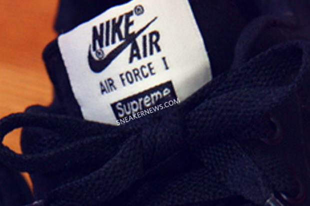 Supreme × Nike Air Force 1 联名鞋款预览