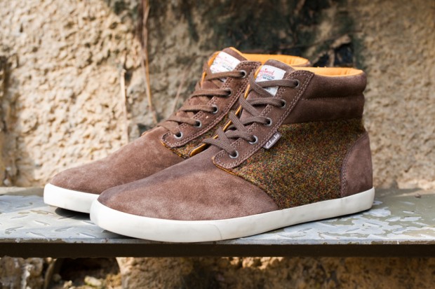 Harris Tweed × Clarks 2012秋冬 Torbay Point Khaki Suede Sports Boots