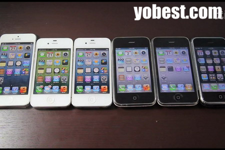 六代同堂！iPhone六兄弟体验对比 5 vs 4S vs 4 vs 3GS vs 3G vs 2G