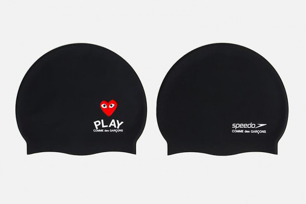PLAY COMME des GARCONS × Speedo 2012 Black Silicone 泳帽