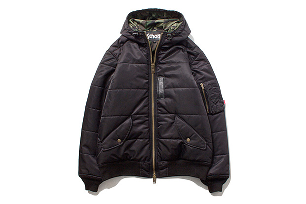 Stussy × Schott NYC 2012秋冬 MA-1 Puffy Jacket 外套