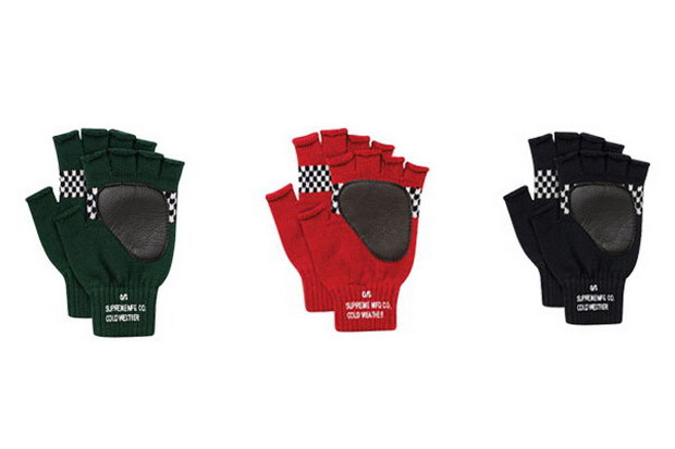 Supreme 2012秋冬 Checkered Fingerless Gloves 手套新作发表
