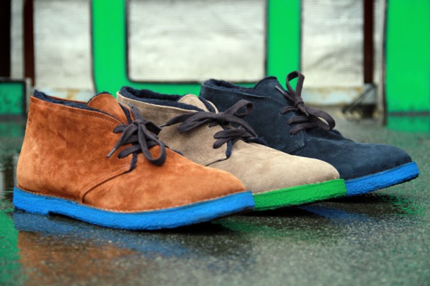 Buttero 2012秋冬 Colored Sole Desert Boots 新款沙漠靴