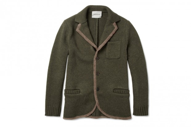 UNDERCOVER 2012秋冬 Knitted Lightweight Wool Jacket 橄榄绿针织夹克