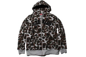 Supreme Arc Logo Thermal zip-up 连帽外套