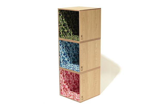 A Bathing Ape × Medicom Fabrick x Karimoku 2013 ABC Camo Square Shelf 书柜