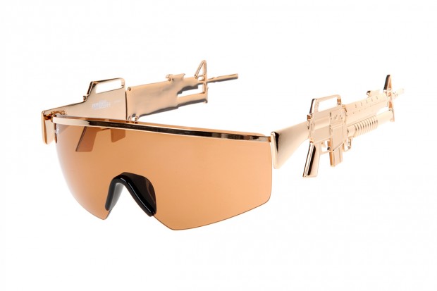 Jeremy Scott × Linda Farrow 2013春季 机枪造型太阳眼镜 Machine Gun Sunglasses