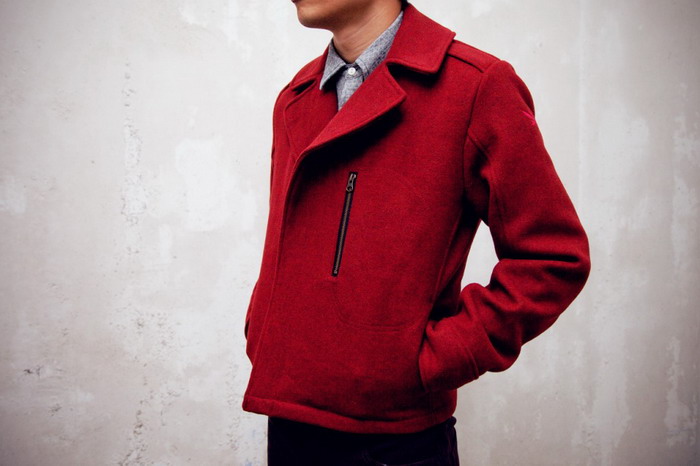 Karmaloop Plus × Spiewak Red Heather Hancock Aviator Jacket 联名别注外套