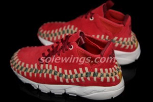 Nike Air Footscape Woven Chukka 喜气洋洋红编织鞋款抢先曝光！