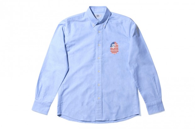 A Bathing Ape 2013春季 LARGE APE HEAD OX BD SHIRT 衬衫