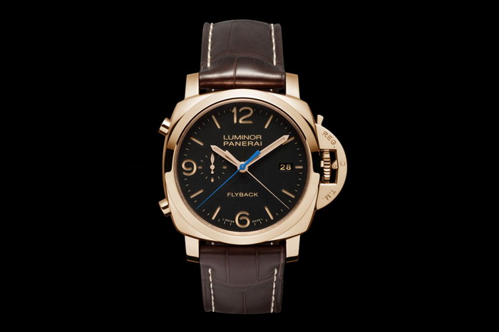 2013 Panerai PAM 525 Luminor Flyback Chrono Oro Rosso 表款