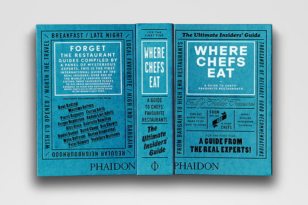 Phaidon 出版环球美食指南《Where Chefs Eat》