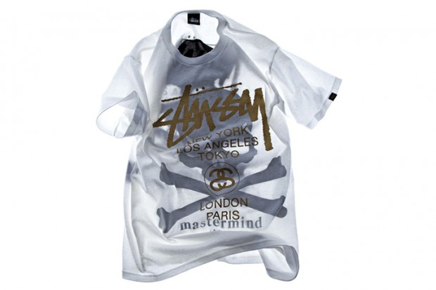 mastermind JAPAN × Stussy 2013春夏 Shadow Skull WT EYESCREAM Limited 限量限定联名别注 T-Shirt