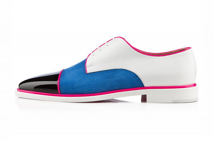 Christian Louboutin 2013春季 Bruno Orlato Flat Black Blue Saphir Patent Leather