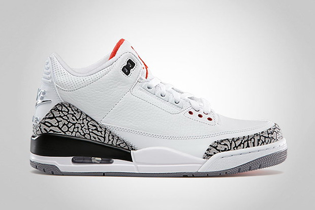 Air Jordan 3 Retro '88 White/Cement Grey 全新复刻鞋款