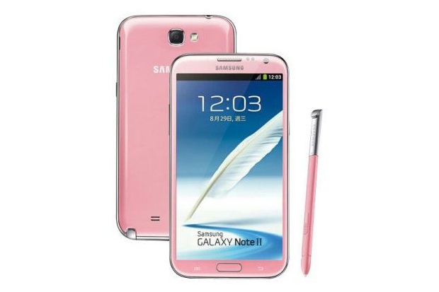 三星 Samsung Galaxy Note 2 粉色版情人节将上市