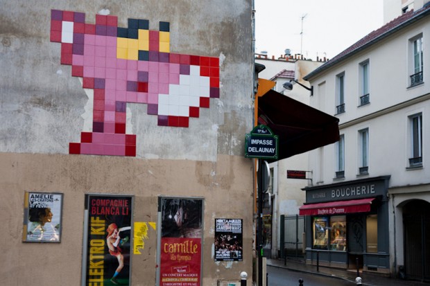 神秘涂鸦客 Invader 于 Paris 巴黎的全新创作！