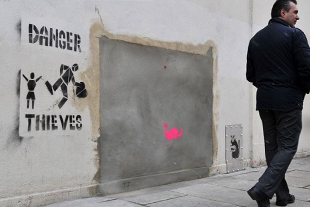 Banksy 涂鸦作品退出迈阿密艺术拍卖会！