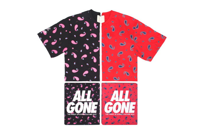 CLOT × All Gone 2012 Paisley 别注印花 T 恤