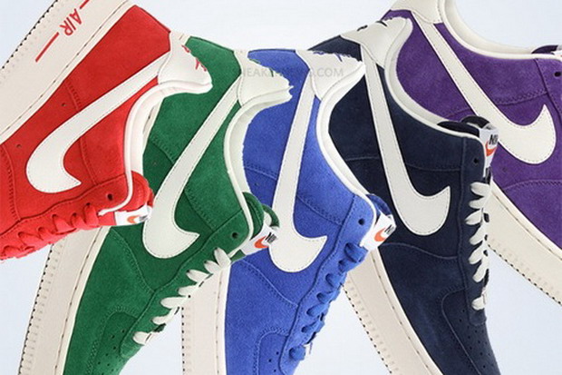 Nike 2013春夏 Air Force 1 Low “Suede Pack” 系列鞋款