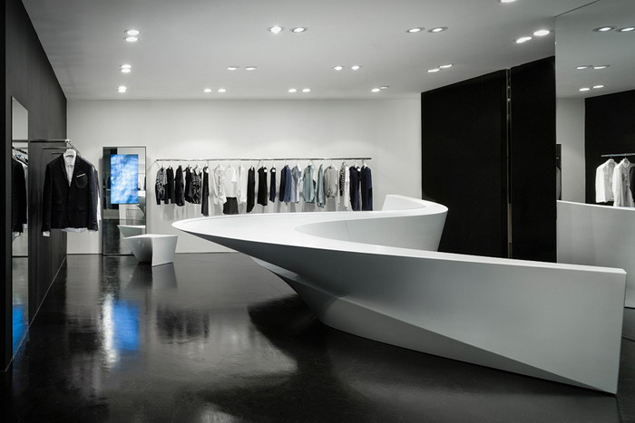 Zaha Hadid × Neil Barrett 优雅几何学风格的概念「店中店」