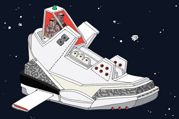 艺术家 Ghica Popa 打造 Space Sneaker Project 玩味插画系列