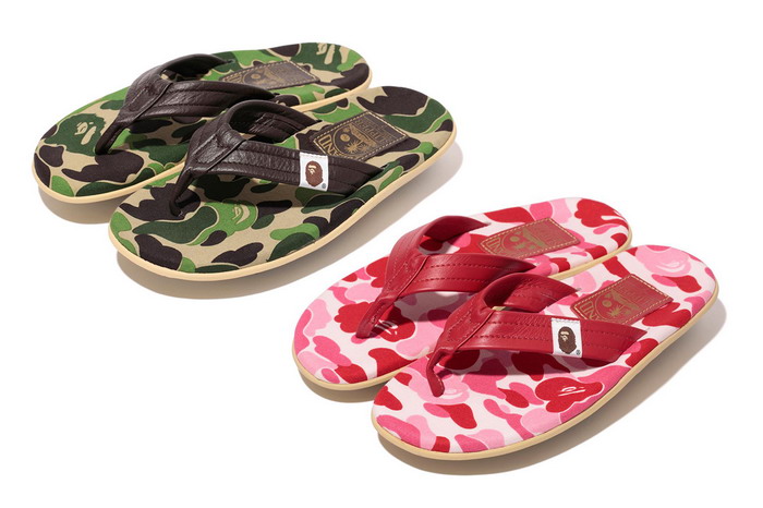A Bathing Ape × Island Slipper 2013春夏 ABC THONG 设计拖鞋
