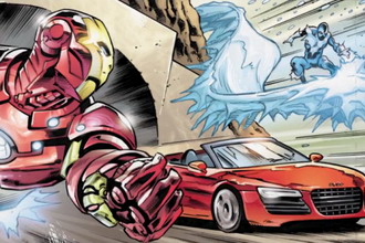 Audi 与 Marvel Comics 合作 让车迷改写 Iron Man 的命运