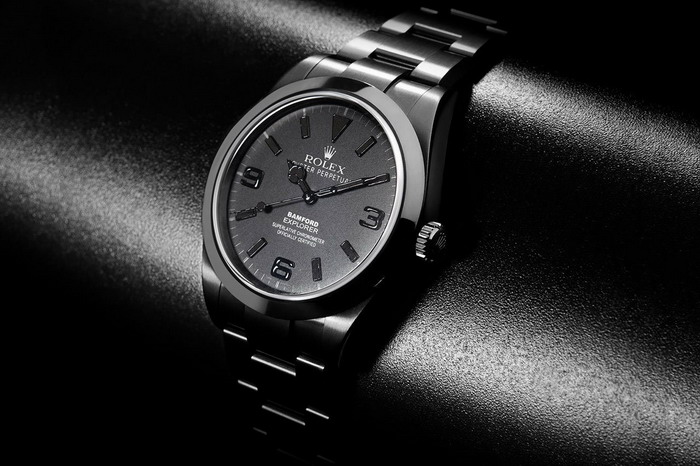 Bamford Watch Department 打造特制版 All Black Dial Explorer I 劳力士改装表款