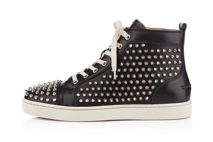 Christian Louboutin 2013春夏 Louis Spikes Flat Black/Silver 鞋款