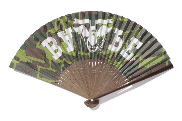 A Bathing Ape EXPLOSIVE CAMO FOLDING FAN 迷彩折扇