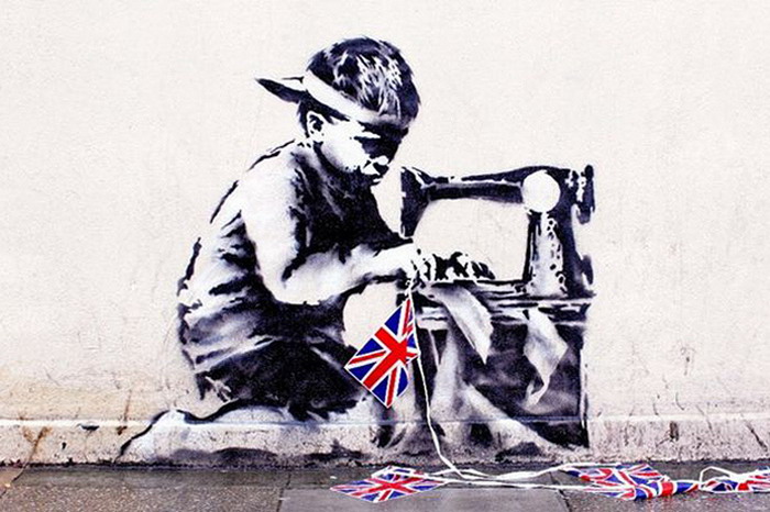 Banksy 作品 ‘Slave Labour’ 于私人拍卖中售出 110 万美元