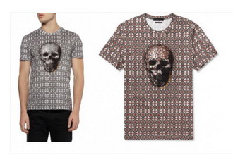 ALEXANDER MCQUEEN 骷髅印刷 T-SHIRT