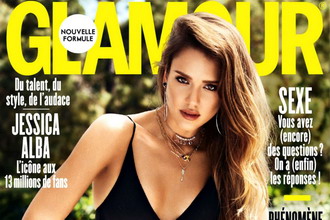 Jessica Alba 杰西卡·阿尔芭登上法国版《Glamour》8月号封面