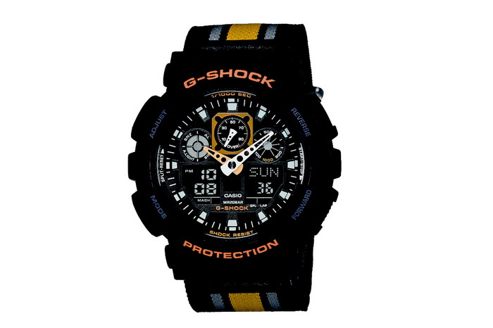 Casio G-Shock GA100MC Military Cloth 系列腕表