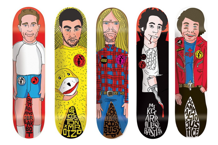 Ed Banger Records × Girl Skateboards 2013 联名限量滑板