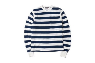 ASSEMBLE AFK4802 蓝白条纹长袖TEE