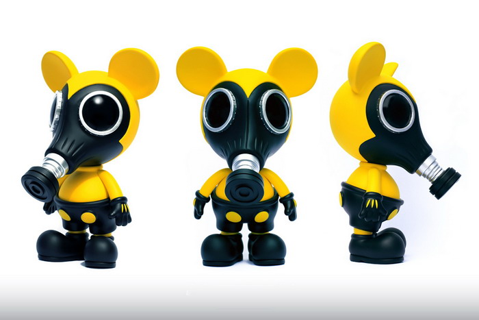 Ron English × Made by Monsters Biohazard Mousemask Murphy 限量公仔