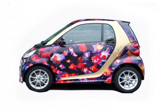 筱山纪信 SHINOYAMA × Smart 联名款 Fortwo 小车