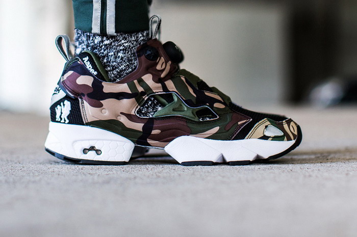 AAPE by A Bathing Ape × Reebok Pump Fury 联名鞋款