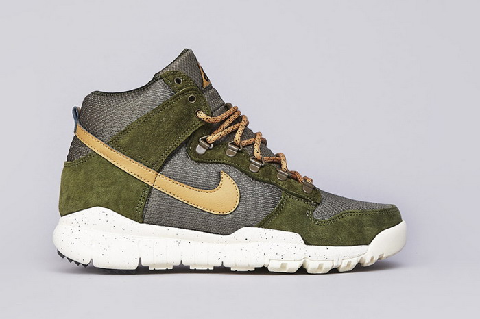 Nike SB Dunk High OMS Light Green/Flat Gold/Olive 配色鞋款