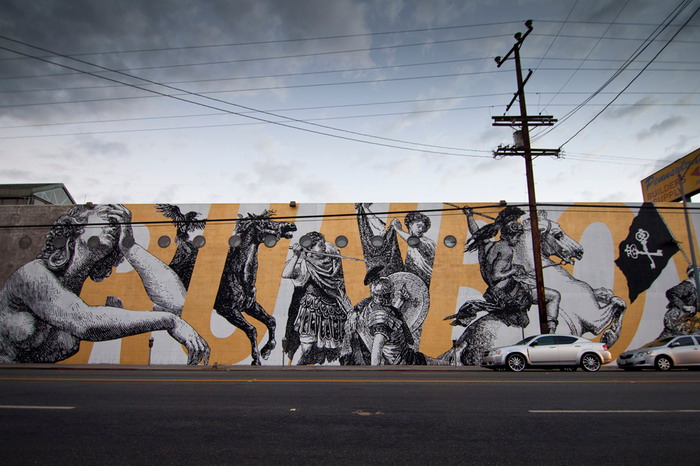 Woodkid 与 CYRCLE. 携手在洛杉矶创作巨型壁画